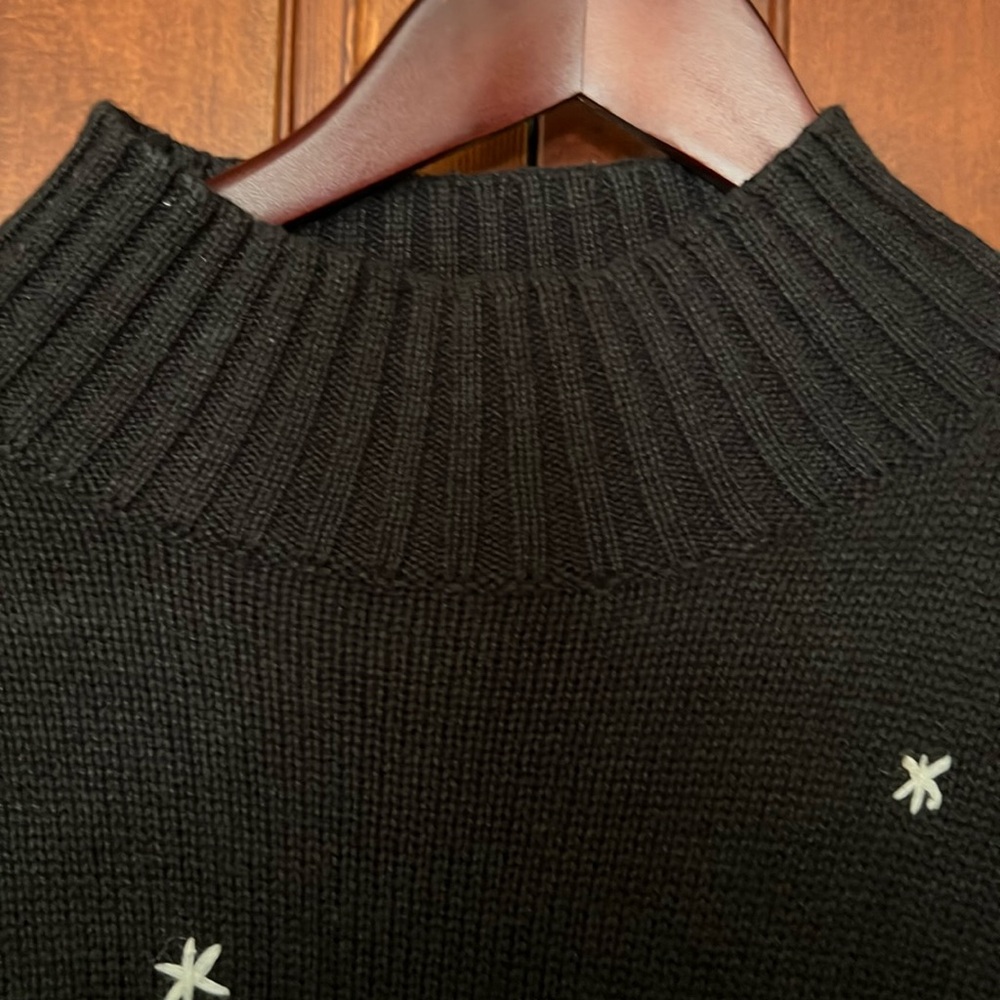 Christmas Sweater Classic Elements Medium Black - image 3
